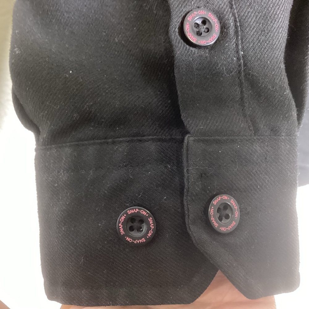 DIXXON Black Button-Down Shirt with Pink Accents - Picture 3 of 8